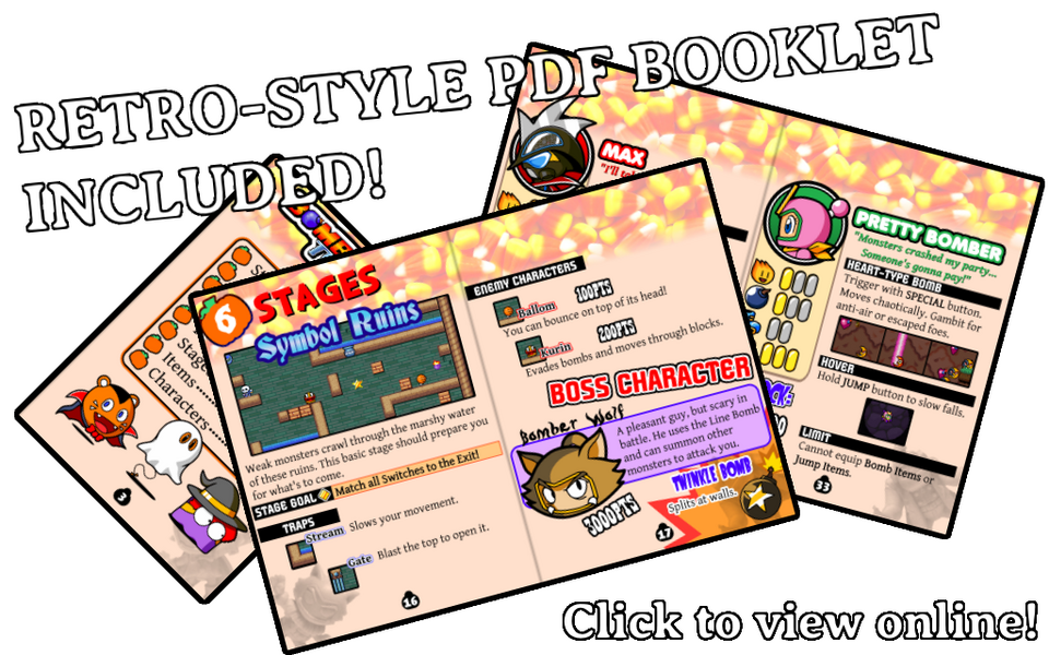 Retro-style PDF booklet included!